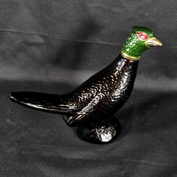 Vintage 70s Avon Pheasant Bird Decanter Partially Full Bottle - Display Only - Picture 1 of 8